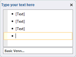 Text pane in PowerPoint 2016