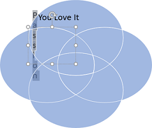 Text for Venn diagram in PowerPoint 2016