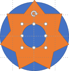 Circle in star in circle in PowerPoint for Microsoft 365 Circle in star in circle in PowerPoint 365