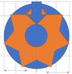 Arrow to the circle in PowerPoint 2016