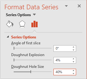 Format Data Series pane in PowerPoint 2016 Format Data Series pane in PowerPoint 2016