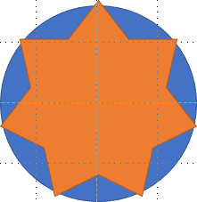 Star in circle in PowerPoint 2016