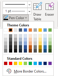 Border color in PowerPoint 365