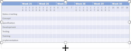 Resize table in PowerPoint 2016 Resize table in PowerPoint 2016