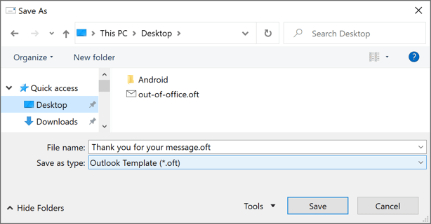 Save template in Outlook for Microsoft 365 Save template in Outlook 365