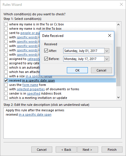 Date Received in Outlook 2016 Date Received in Outlook 2016