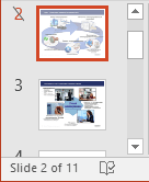 Hidden slide in PowerPoint 2016