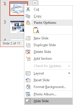 Unhide popup menu in PowerPoint 2016 Unhide popup menu in PowerPoint 2016