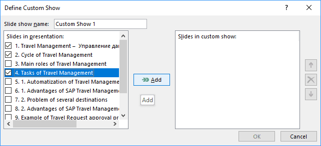 Define Custom show in PowerPoint 2016 Define Custom show in PowerPoint 2016
