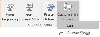 Run Your own Custom show in PowerPoint 2016 Run Your own Custom show in PowerPoint 2016