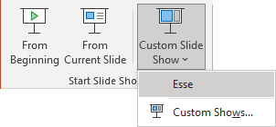 Run Your own Custom show in PowerPoint 365