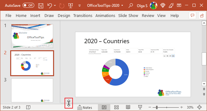 Notes cursor in PowerPoint 365