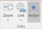 Action in PowerPoint 2016