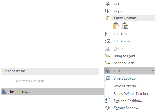 Insert Link in PowerPoint 2016