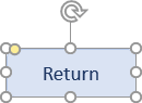 Shape for return in PowerPoint 2016