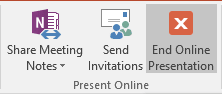 End Online Presentation in PowerPoint 2016 End Online Presentation in PowerPoint 2016