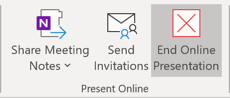 End Online Presentation in PowerPoint 365