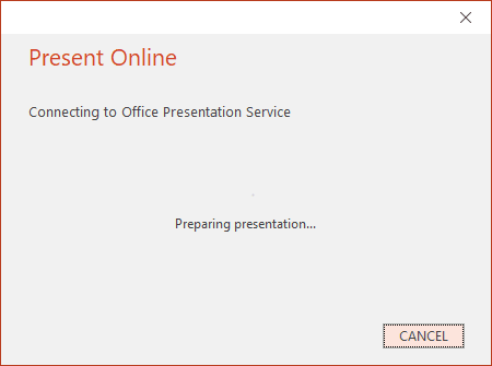 office presentation service not working