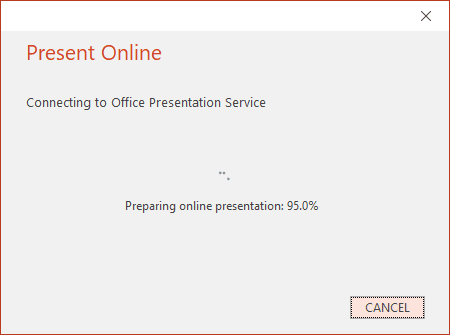 Prepared presentation in PowerPoint 2016