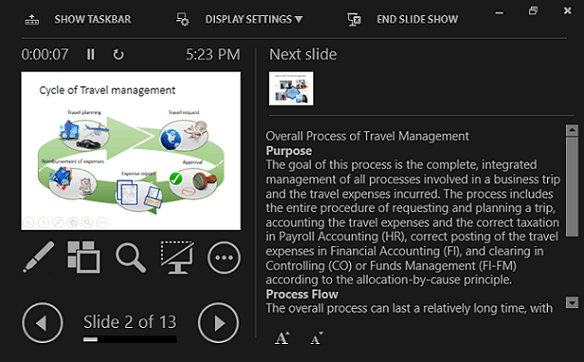 how to view in presentation mode powerpoint