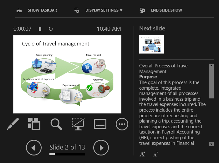 Presenter View in PowerPoint 365 Presenter View in PowerPoint 365