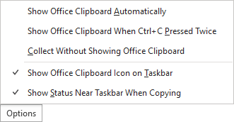 Clipboard Options in Office for Microsoft 365 Clipboard Options in Office 365