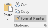 Format Painter in Word 2016