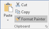 Format Painter in Word 2016 Format Painter in Word 2016