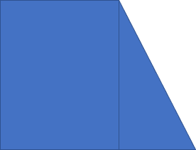 Two shapes in PowerPoint 2016 Two shapes in PowerPoint 2016