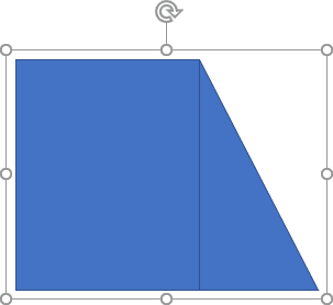 Two shapes grouped in PowerPoint 2016 Two shapes grouped in PowerPoint 2016