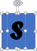 Letter on the shape in PowerPoint for Microsoft 365 Letter on the shape in PowerPoint 365