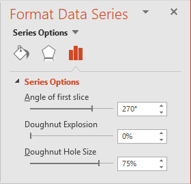 Angle of first slice in PowerPoint 2016