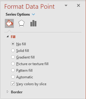 Format Data Point pane in PowerPoint 365