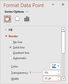 Choose border color in PowerPoint 365
