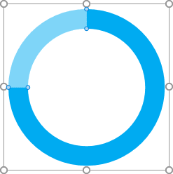 Colored pie chart in PowerPoint 2016