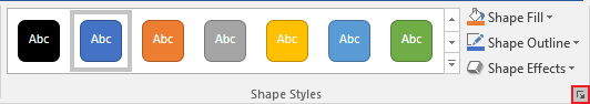 Shape Styles in Word 2016