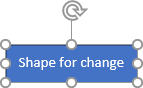 Shape for change in Word 2016