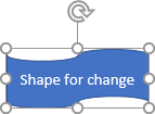 Changed Shape in Word 365