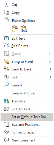 Default text box in PowerPoint for Microsoft 365 Default text box in PowerPoint 365