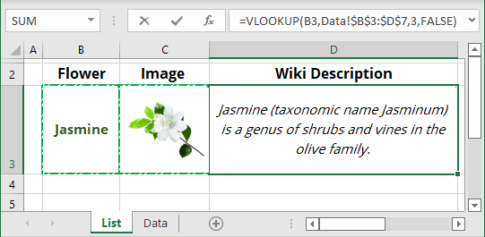 Drop-down list with linked images in Excel 365