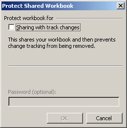 Protect Shared Workbook Excel 2003