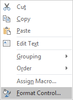 Format Control in Excel 2016 Format Control in Excel 2016