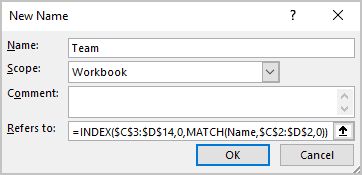 New Name for data range in Excel for Microsoft 365 New Name for data range in Excel 365