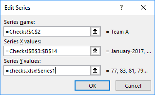 Edit Series in Excel 2016 Edit Series in Excel 2016