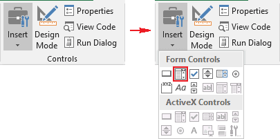 Controls, Combo box in Excel 2016 Controls, Combo box in Excel 2016