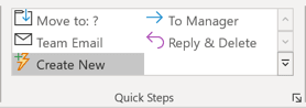 Create New Quick Step in Outlook for Microsoft 365 Create New Quick Step in Outlook 365