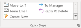 Quick Steps gallery in Outlook for Microsoft 365 Quick Steps gallery in Outlook 365