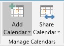 Add Calendar in Outlook 2016 Add Calendar in Outlook 2016