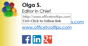 Ctrl+Click to follow link in Outlook 2016