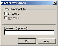 Protect Workbook in Excel 2003